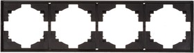 Рамка 4 постовая MIELE STRONG АНТРАЦИТ KRANZ KR-78-0754-5