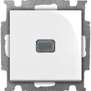 ABB BJB Basic 55 Выключатель 1-клавишный с подсветкой белый 1012-0-2153