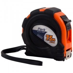 Park Рулетка 7,5мx25мм, фиксатор, прорезин.корпус TM29-7525 353029