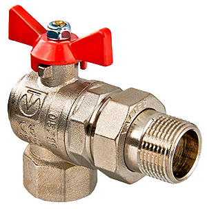 Кран шар. бабочка 1/2" ВН/НР угловой американка BASE Valtec (VT.228.N.04) 