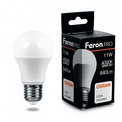 Лампа LED A60 11W 4000К E27 230V LB-1011 OSRAM 38030