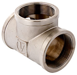тройник 1" в/в/в хром Valtec 130
