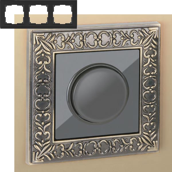 Рамка 3п WL07-Frame-03 Antik Бронза WERKEL