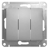 GSL000331 Выключатель 3кл механизм Алюминий SE