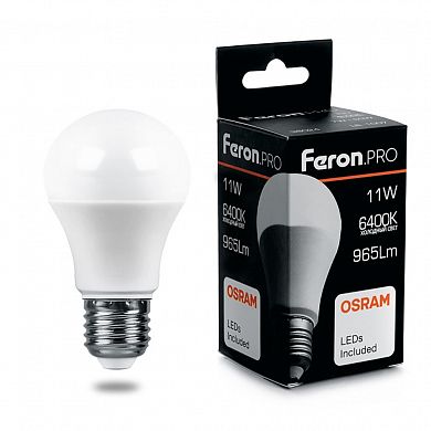 Лампа LED A60 11W 6400К E27 230V LB-1011 OSRAM 38031