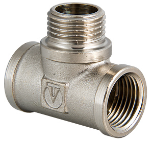 Тройник В/НР/В 1/2"-1/2"-1/2" хром Valtec (VTr.132.N.0004)