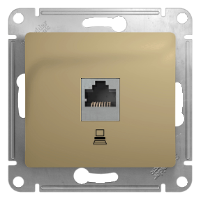 GSL000481K Розетка комп. RJ45 кат5 Титан SE