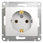 GSL000143 Розетка 1м с з/к мех. бел