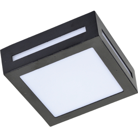 Светильник FB53SSECH Матовый квадрат черный GX53 LED 3082W IP65 Ecola