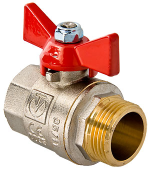 Кран шар. бабочка 1/2" ВН/НР BASE Valtec (VT.218.N.04)