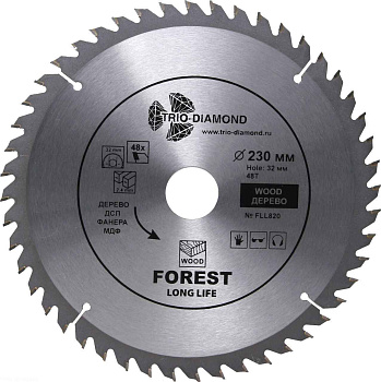 Диск пильный по дереву Ø230x48T/32-30мм Trio Diamond FLL820