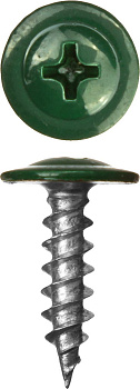 Саморез цветной п/ш острый 4,2х25 RAL 6005 (1000шт)