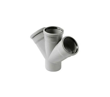Крестовина  50/50/50х45° вн.канализ. (100) VALFEX