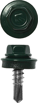 Саморез кровельный по металлу 5,5х19 RAL 6005 (250шт)