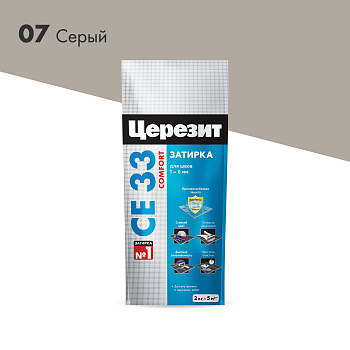 Затирка CERESIT 2-5 07 СЕ 33/2 серый 2кг 790889