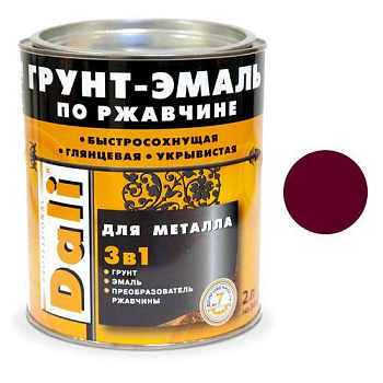 Грунт-Эмаль по ржавчине  винно-крассный, 0,75л 20477
