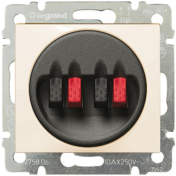 Розетка VALENA аудиорозетка 2-ая сл.кость Legrand 774324