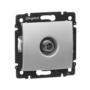 Механизм розетки TV звезда 1,5дБ VALENA Алюминий Legrand 770129 / 6943451