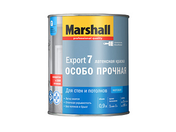 Краска ВД Marshall Export-7 для стен и потолков ВW 0,9л 5248845