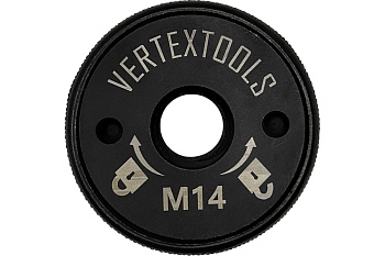 Гайка быстрозажимная "VERTEXTOOLS QUICK" M14 для УШМ 10-40-125