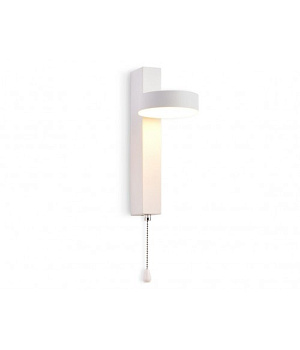 Настенный светодиодный светильник с выключателем FW160 WH белый LED 3000K 6W 265*95*135