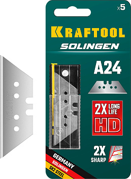 Лезвия трапециевидные "KRAFTOOL SOLINGEN" тип А24 (уп.5шт) 09625-S5_z02