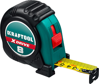 Рулетка "KRAFTOOL X-Drive" 8м х 25мм 34122-08_z02