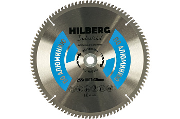 Диск пильный Hilberg Industrial Алюминий Ø255x100Тх30мм HA255