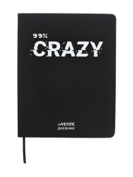 Дневник 1-11кл иск.кожа (гиб) "deVENTE.99% CRAZY" 80г/м2 шел-ия 1 ляссе 2222560 10869545