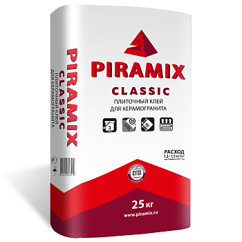 Клей PIRAMIX  CLASSIC 25кг для керамогранита 