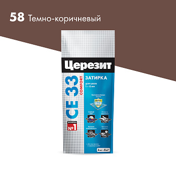 Затирка CERESIT 2-5 58 СЕ 33/2 темно-кор. 2кг