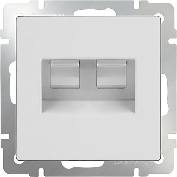 Розетка комп двойная 2*RJ45 W1181101 Белая WERKEL a051115