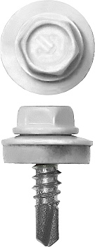 Саморез кровельный по металлу 5,5х19 RAL 9003 (250шт) DAXMER
