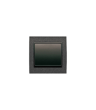 Mega рамка 1 пост черный эбонит. cosso 22001-NEC BJC