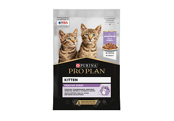PRO PLAN Котята Индейка Соус 26x85г ЧЗ