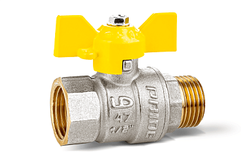 Кран шаровый газовый 20 (3/4") вн-нар бабочка GAS "LD Pride"