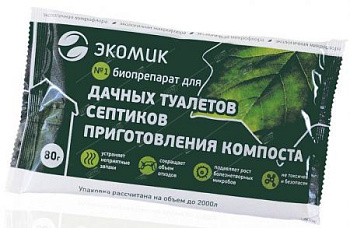 Ср-во д/выгребных ям и септиков Биопрепарат Экомик сухой 80г (60) 53841