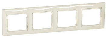 Рамка 4-м VALENA гориз.сл.кость Leg774354 / 6956341