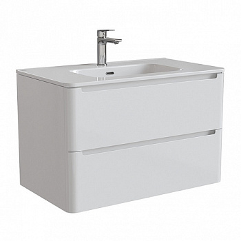 Тумба с умывальником, подвесная, 80 см, белая, Эдифис (Edifice), IDDIS, EDI80W0i95K, шт