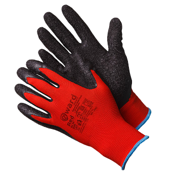GWARD Red Перчатки нейлоновые с текстурированным латексным покрытием (L) L2001
