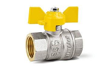 Кран шаровый газовый 20 (3/4") вн-вн бабочка GAS "LD Pride"