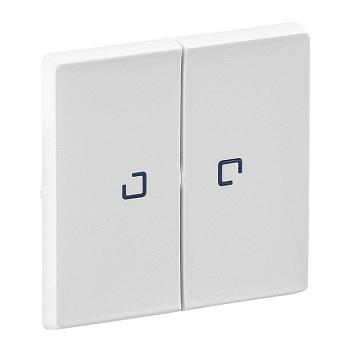 Клавиша для 2кл выкл с подсветкой белая Legrand 755220 LIFE Венгрия