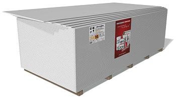 Гипсокартон Danogips 2500х1200х12.5мм  (56 шт) 1547 кг/под