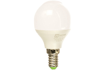 Лампа LED-ШАР 8W 150-275V 4000K 760Lm E14 VC IN HOME 4690612020556