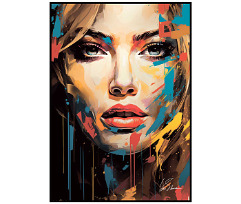 8257045 Картина  Victoria Stenova  SHE /50*70 холст,черная рама
