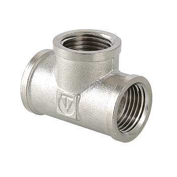 Тройник 1 1/2 В/В/В хром Valtec (VTr.130.N.0008)