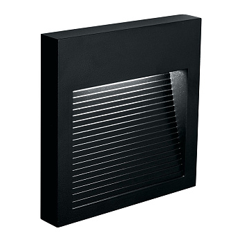 FERON DH204 Светильник 5W, 4000K, IP65, квадрат, черный (60) 41163