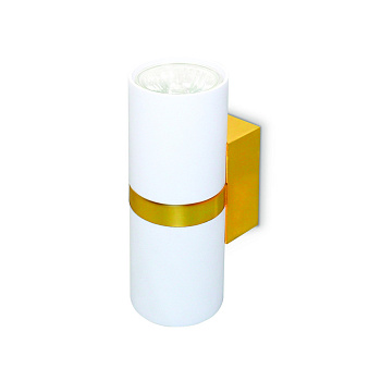 Светильник настенный FW242/2 WH/GD белый/золото GU10*2max 12W 155*60*76