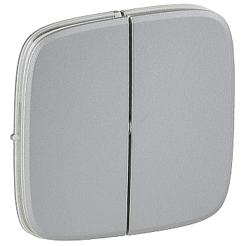 Клавиша для 2кл выкл алюминий Legrand 755027 ALLURE Венгрия