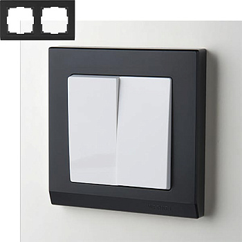 Рамка 2п W0021808 Stark Черный WERKEL a050923